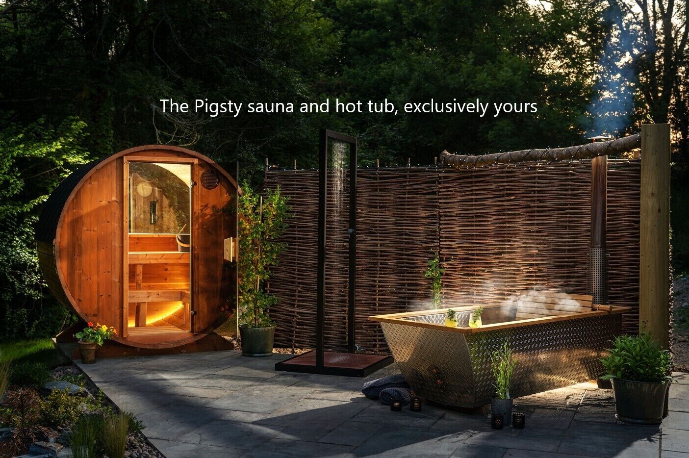 Cottage Luxury, bagno in camera (The Pigsty & Spa Garden) | Spa | Sauna, vasca idromassaggio
