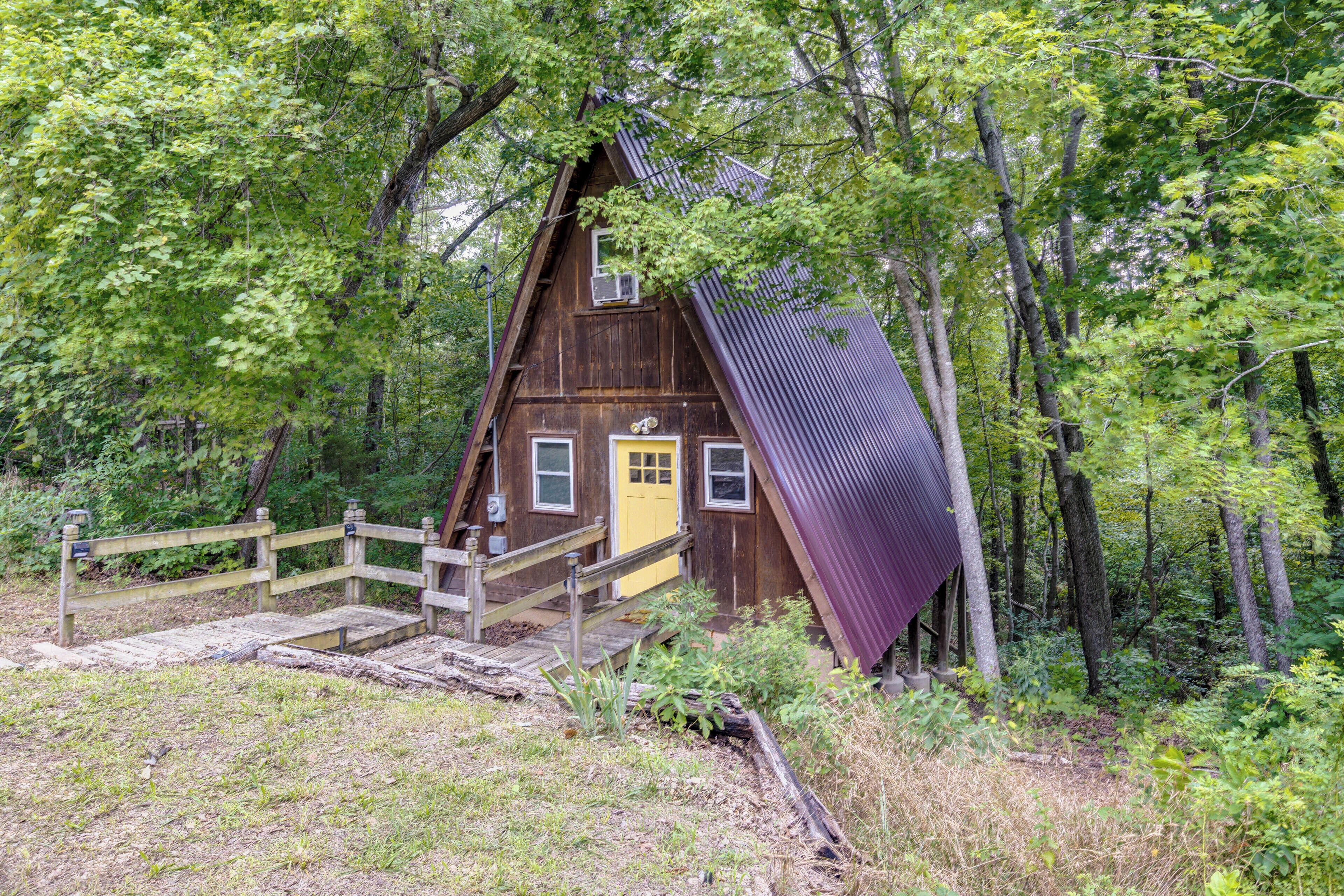 A-Frame Cabin in Rocky Mount w/ Furnished Deck!