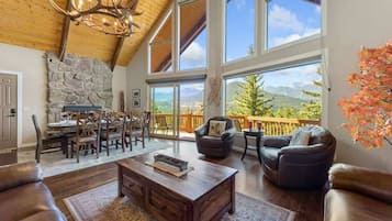 Een televisie, een open haard, videogames en een dvd-speler