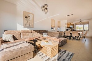 TV connectée, cheminée, jeux vidéo, lecteur de DVD