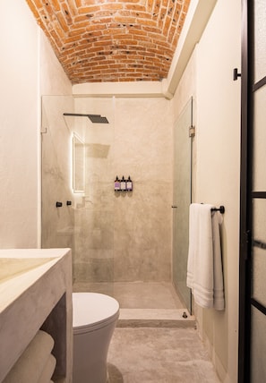 コンフォート スイート | バスルーム | シャワー、バスアメニティ (無料)、ヘアドライヤー、タオル