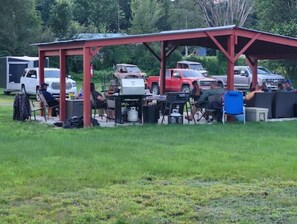 Outdoor dining - AKERS POND INN & CABINS
820 COLEBROOK ROAD
ERROL NH 03579
 603.482.3471  (Errol)