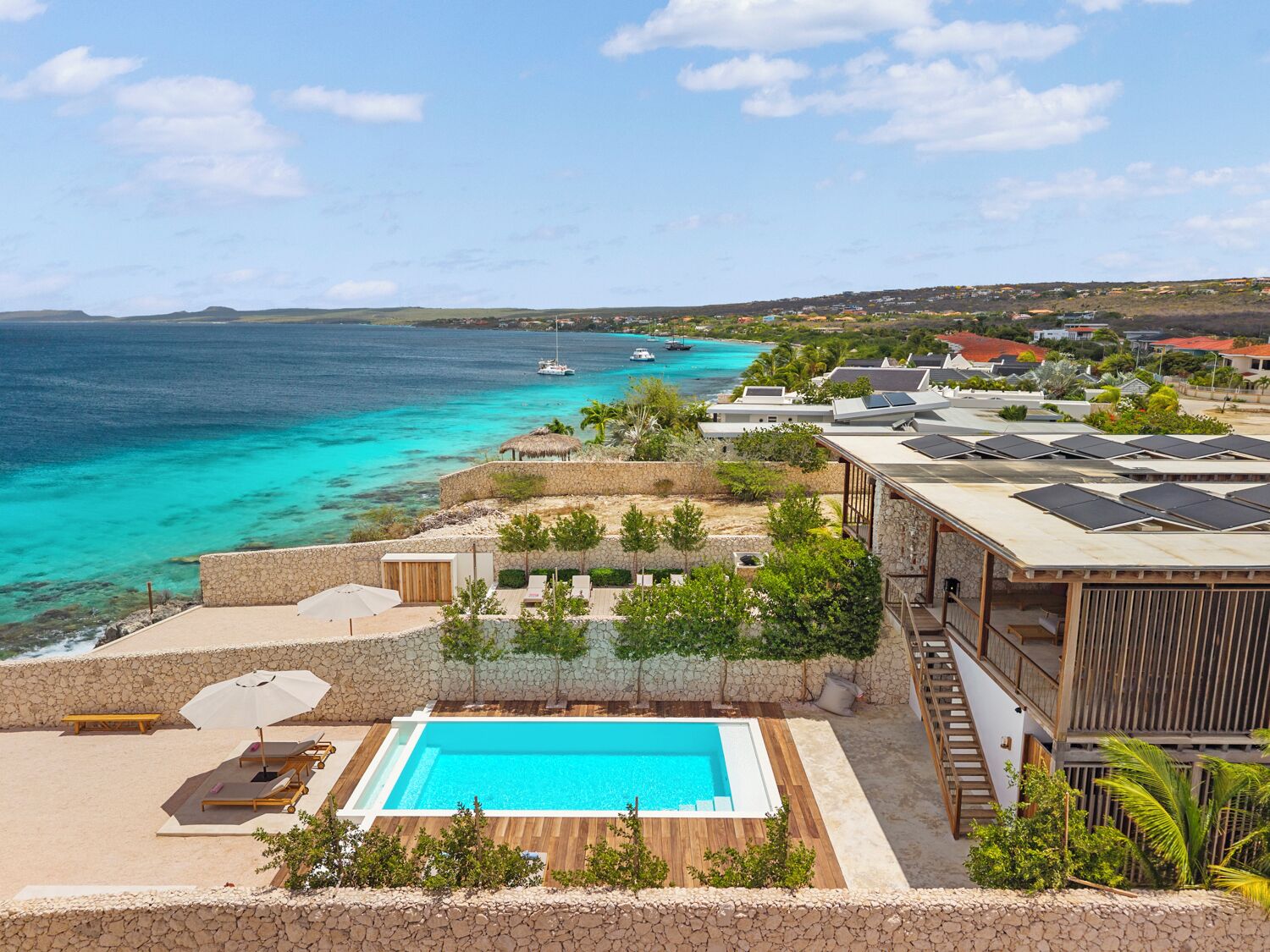 Oceanfront villa with private pool