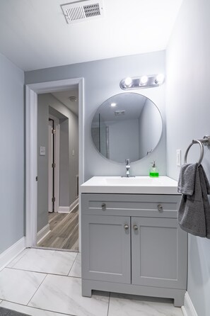 Towels, soap, toilet paper