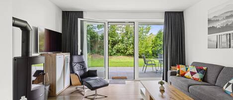 Télévision, cheminée