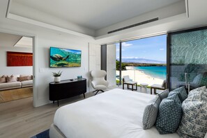 2 bedrooms, desk, iron/ironing board, travel cot - Hapuna Beach Paradise 2 Bed Penthouse Oceanfront View Resort (Hawaii County)