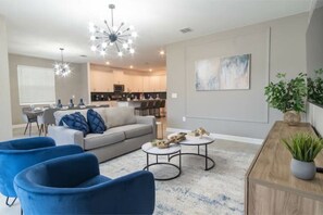 Living area - Spacious Home with Priv Pool and Resort Amenities
 (Davenport)