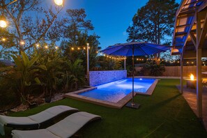 Una piscina riscaldata