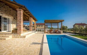 A heated pool