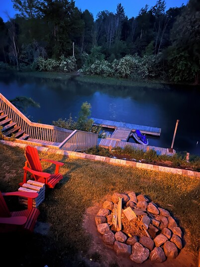 Bord de l'eau rivière saumon