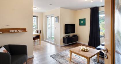 Ferienwohnung "FeWo am Hennesee" mit Balkon und Weitblick