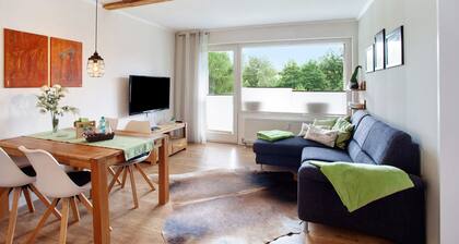 Ferienwohnung 'Kleine Auszeit' mit Gemeinschaftsgarten, Balkon und WLAN