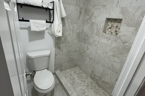 Free toiletries, hair dryer, towels, soap