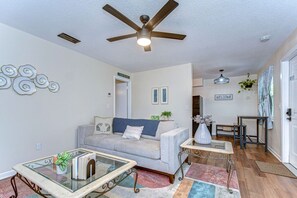 Älytelevisio, takka, kirjoja