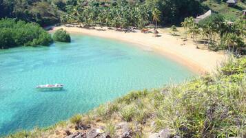 Private beach