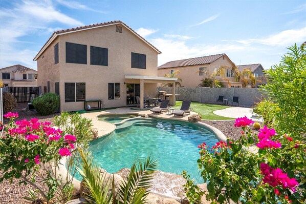 A heated pool