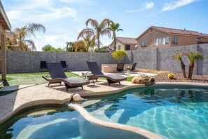 A heated pool