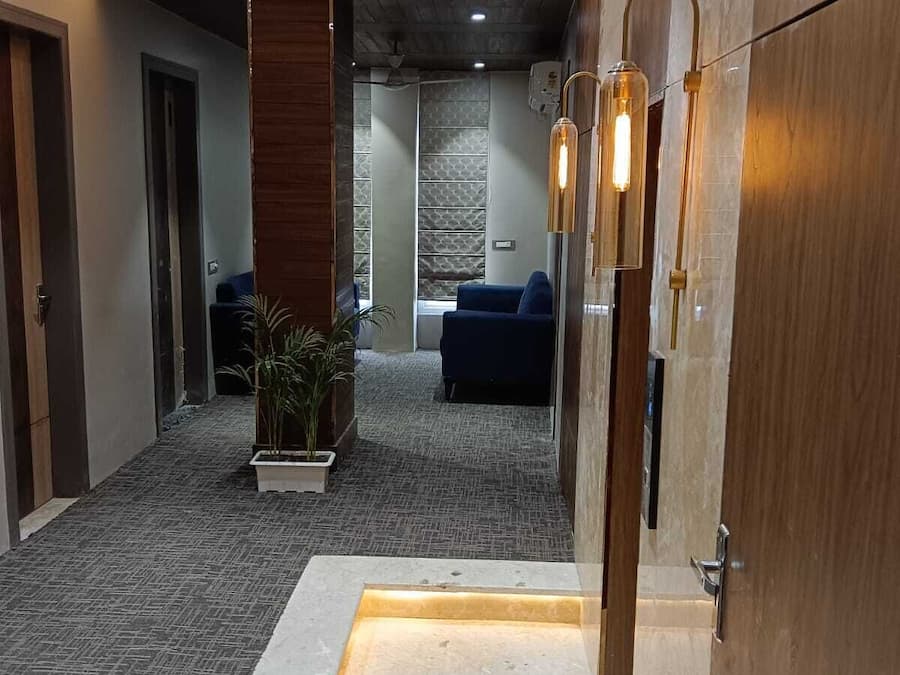 Sitteområde i lobbyen