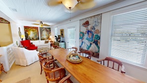 Dining - Oceanfront beach home full of character, large deck and private path to beach (Isle of Palms)