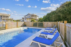 Pool - Make Way For Ducklings - Wild Duck Dunes, Ocean Views, 160 Yds to Beach, Saltwater Pool, Flex Stays (Duck)