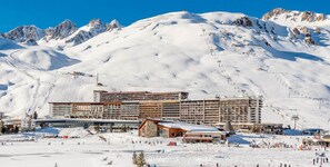 Exterior - 200m from ski slopes, 5th floor, tv, ski locker, 20m², Tignes (Tignes)
