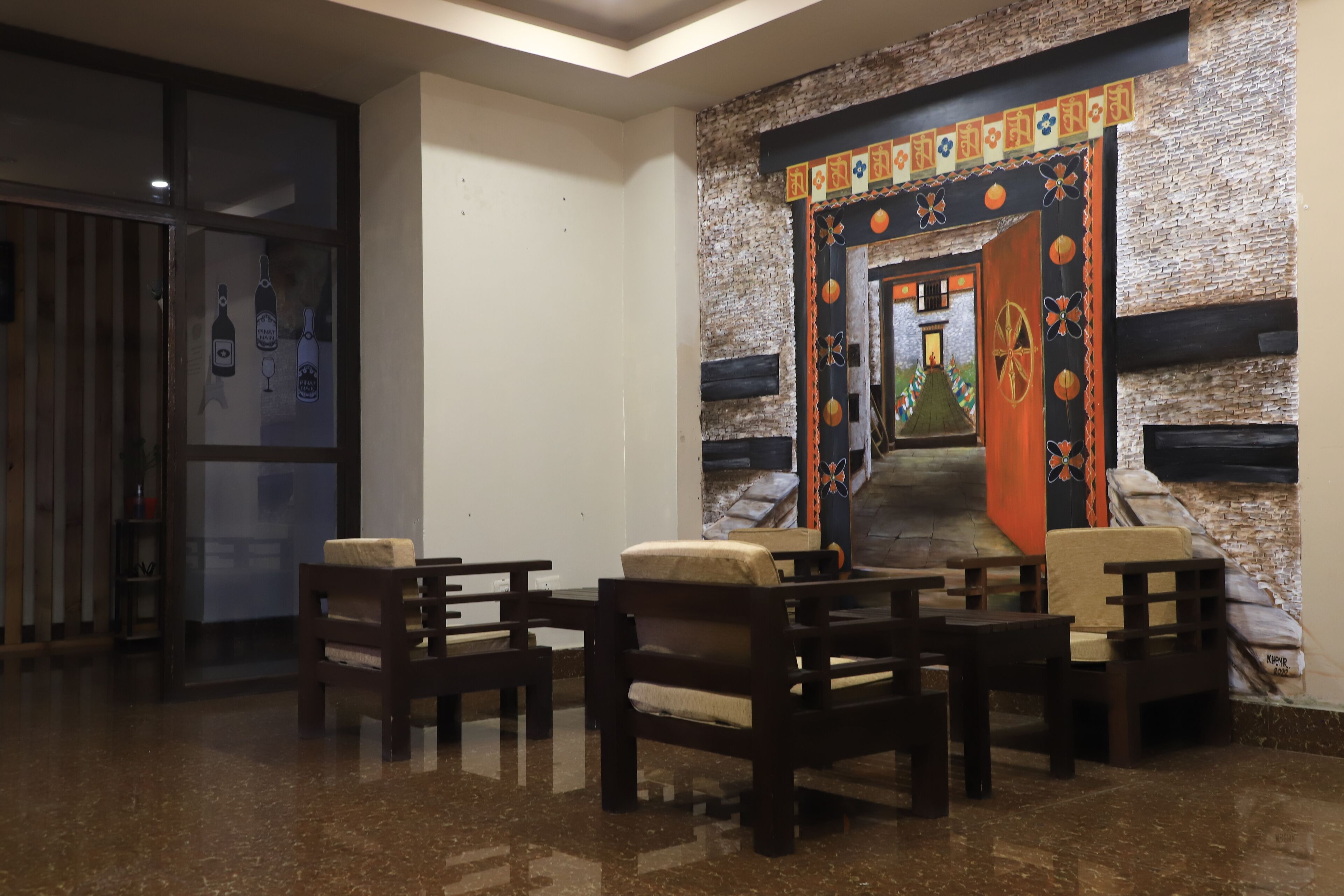 Lobby sitting area