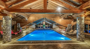 Indoor pool, a heated pool
