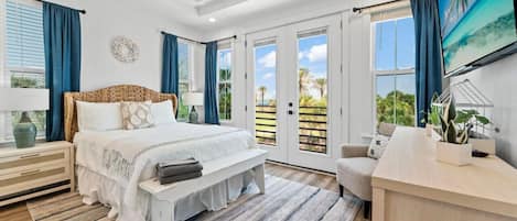 3 habitaciones, tabla de planchar con plancha y cuna de viaje