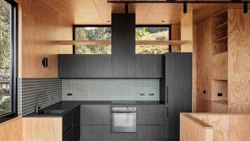 Fridge, oven, stovetop, dishwasher