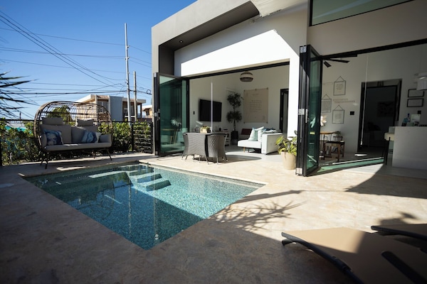 Et oppvarmet basseng