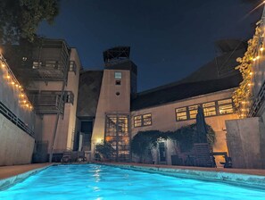 Outdoor pool - The Architect's Modern Castle- Heated Pool w/Expansive Private Patio/KU Adjacent (Lawrence)