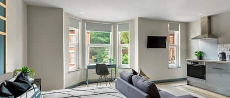 Studio, 1 Double Bed with Sofa bed | Living area