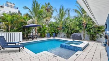 Una piscina riscaldata