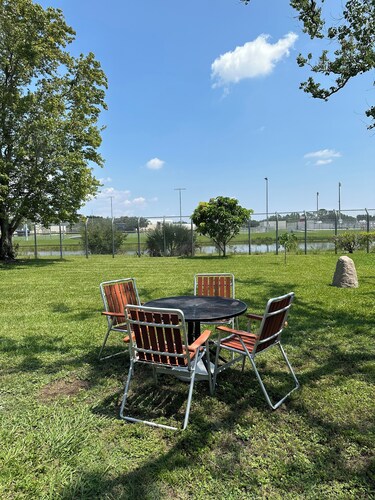 Comfortable and spacious room, with beautiful lake view and private entrance.  