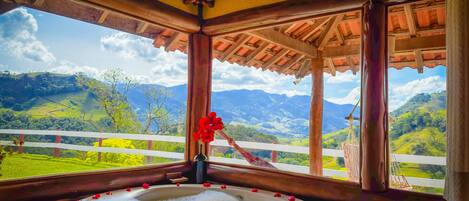 Xalet Deluxe, 1 dormitori | Roba de llit d'alta qualitat i decoració individual