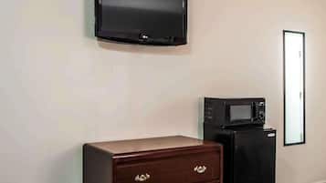40-inch flat-screen TV with cable channels