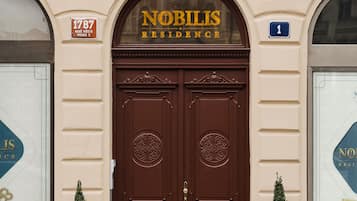 A szálláshely homlokzata
