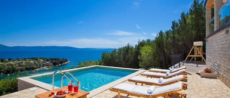 A heated pool