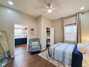 1 bedroom, iron/ironing board, travel crib, free WiFi