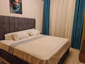 1 chambre, fer et planche à repasser, Wi-Fi, draps fournis