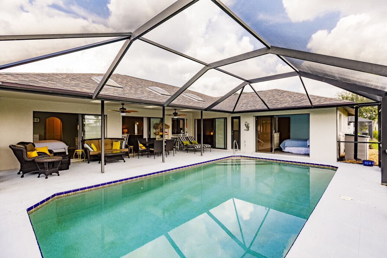 A heated pool