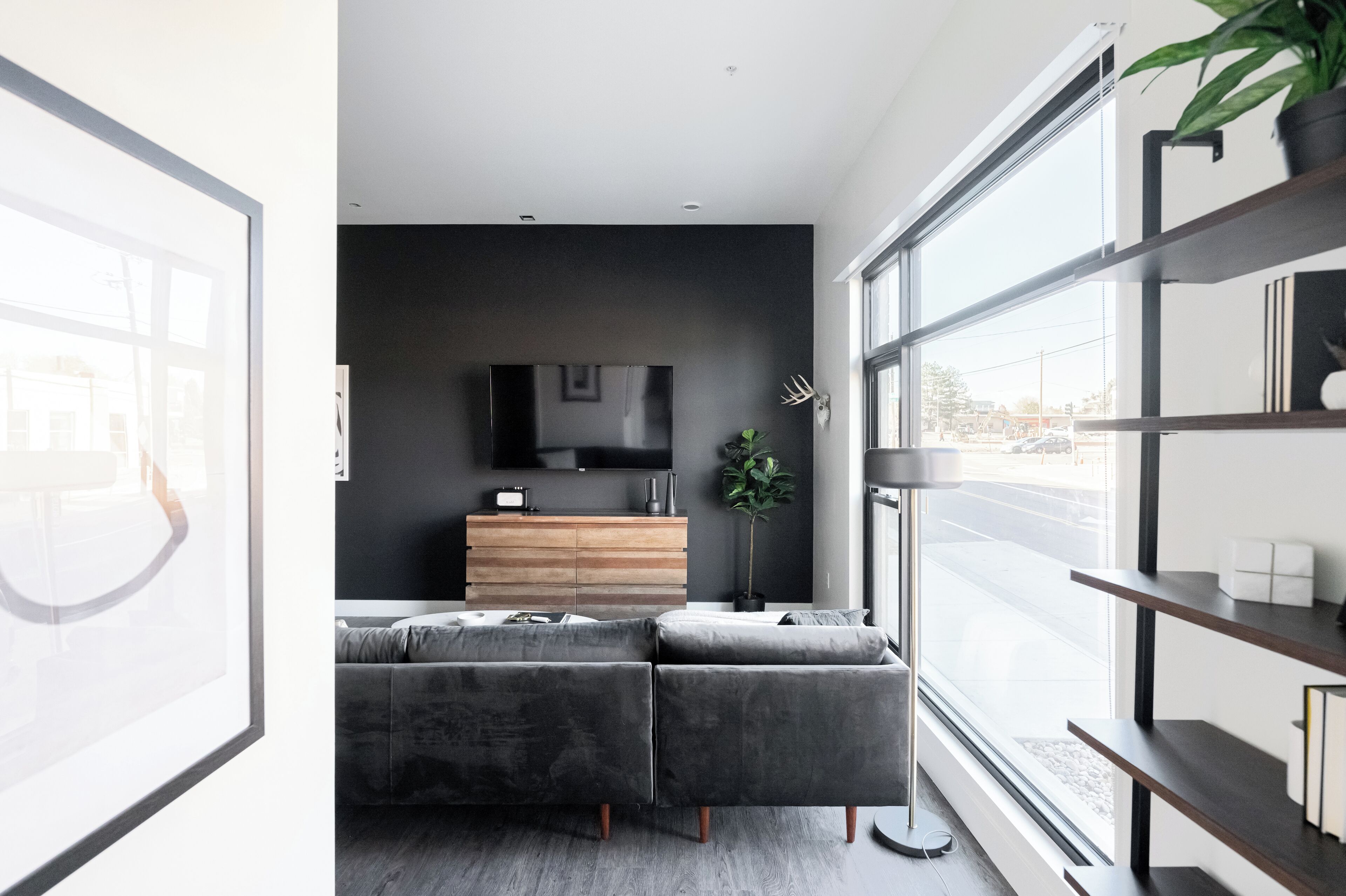 Smart TV, books, stereo