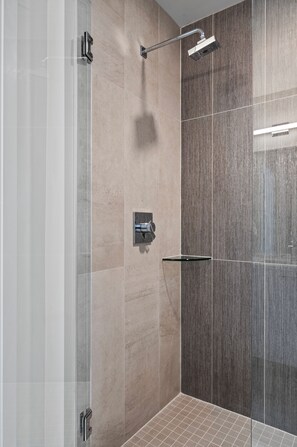 Shower, hair dryer, towels, soap - Sky-High Oasis w/ Garage | 1BR LoHi Loft | Dog-Friendly (Denver)