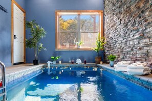 Indoor pool, a heated pool - Rustic Mountain Retreat by Ghosal Luxury Lodging (Sevierville)