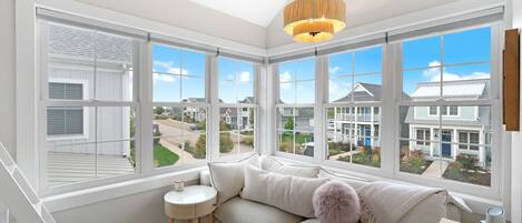 Televisie en een open haard