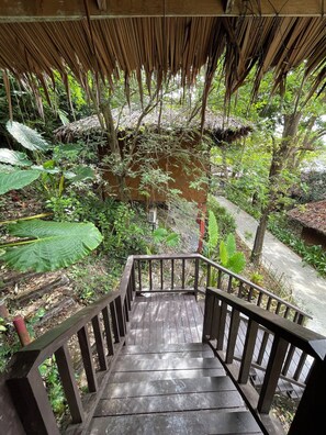 Chalet superior, 1 habitación, vista al mar, frente al mar | Área de sala de estar