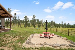 屋外ダイニングエリア