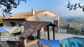 Alberca techada y alberca al aire libre