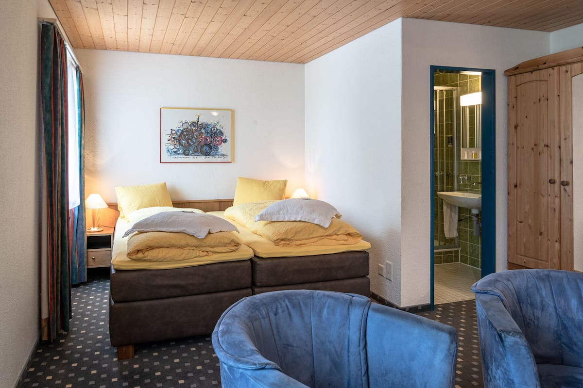 Comfort - Double Room without balcony with sofa bed | 2 bedrooms, hypo-allergenic bedding, soundproofing, free WiFi