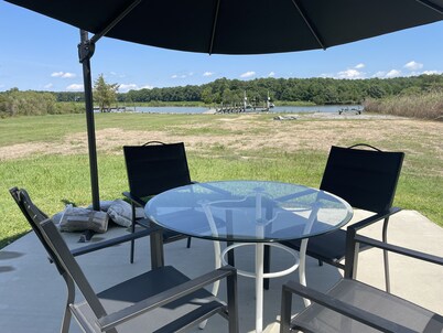 Waterfront property with private boat ramp and new dock!  